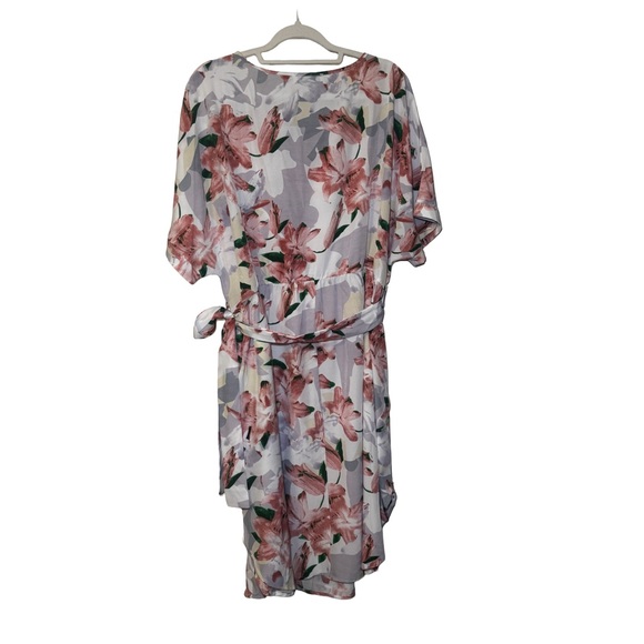 Nemidor | Women’s Boho Floral Mini Dress in Pink and White Size 20 - Picture 3 of 9